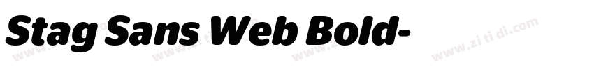 Stag Sans Web Bold字体转换